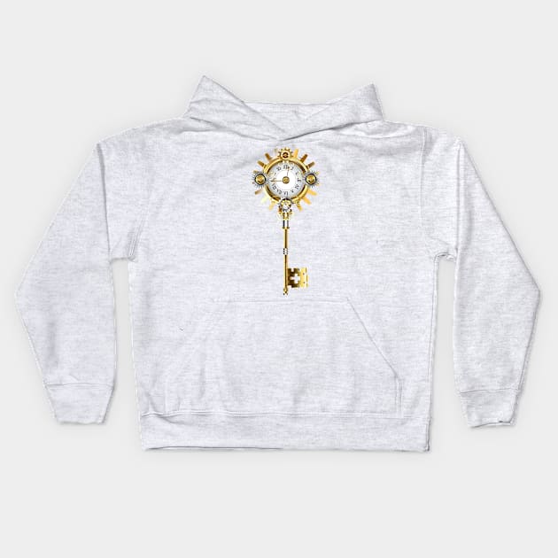 Golden Key with Dials Kids Hoodie by Blackmoon9